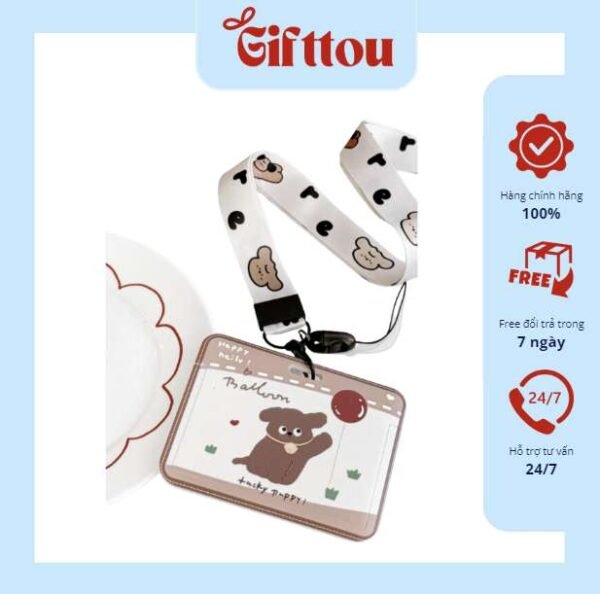 Đeo thẻ ngang Lucky puppy balloon