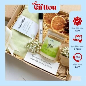 Quà tặng nến thơm mix túi chườm (TẶNG TÚI) tặng sinh nhật ( bạn gái bạn trai ) GIFTOU