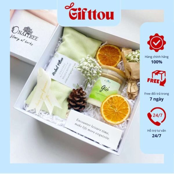 Quà tặng nến thơm mix túi chườm (TẶNG TÚI) tặng sinh nhật ( bạn gái bạn trai ) GIFTOU