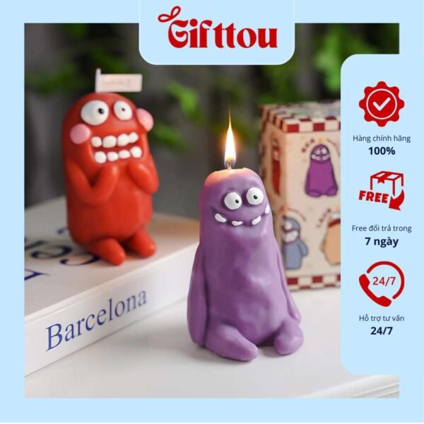 Nến Thơm Mud Man Monster GIFTTOU Làm Quà Tặng Độc Đáo